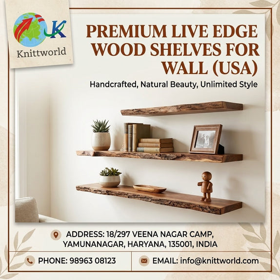 Live Edge Wood Shelves for Wall Usa