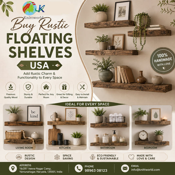 Buy Rustic Floating Shelves USA