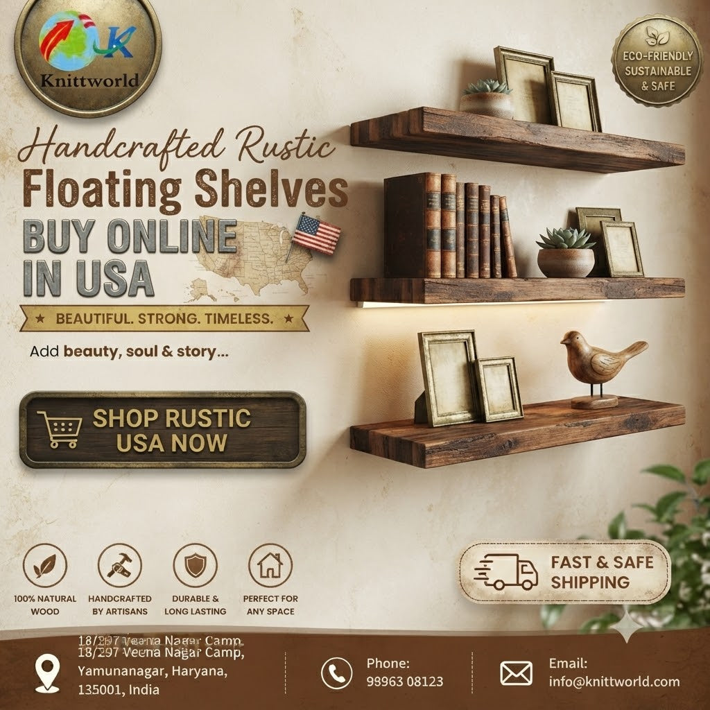 Buy Rustic Floating Shelves Usa Knittworld