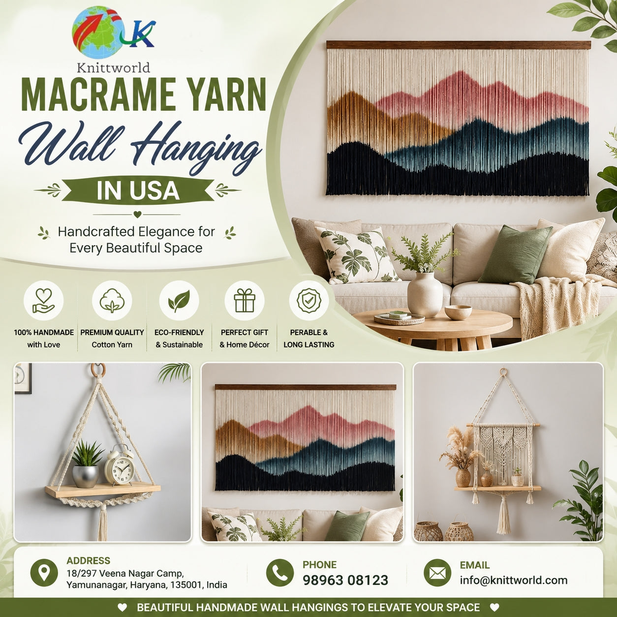 Large Boho Wall Decor in USA