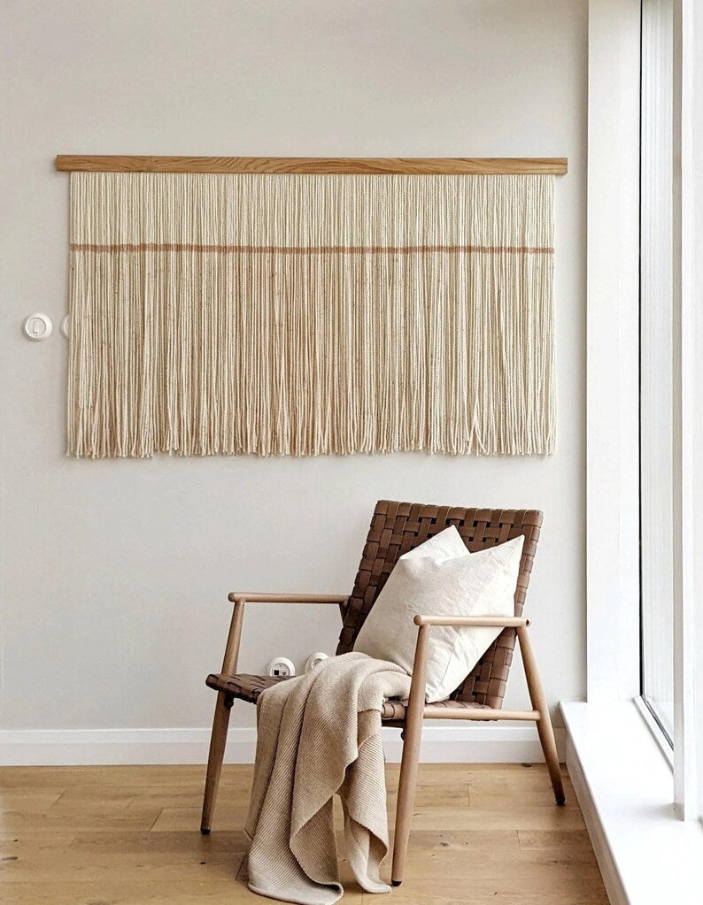 Macrame, Modern Art wall hanging Decorate - Wall Art, Dip Dye Art Tapestry, Large Bohemian Home Wall Décor