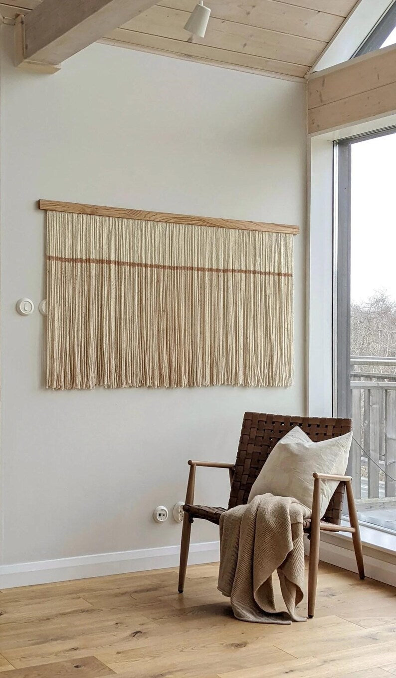 Macrame, Modern Art wall hanging Decorate - Wall Art, Dip Dye Art Tapestry, Large Bohemian Home Wall Décor