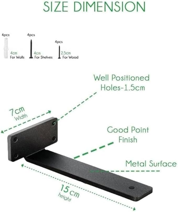 Live Edge Floating Wall Shelves, Teak Wood, Modern Rustic Decor (10" W X 6" D X 1.5" (Inches))