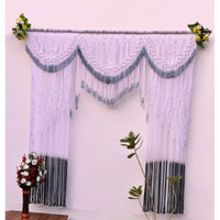 Beautiful Macrame Yarn-Art Large boho wall décor Tapestry Mountain art farmhouse living room bedroom entryway wall décor W 59 X L 37 Inches (Copy)