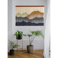Beautiful Macrame Yarn wall hanging wall art Large boho wall décor Tapestry mountain art farmhouse living room bedroom entryway wall décor