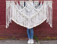 Macrame, Wall Art, Hand Dip Dye Art Tapestry, Large Bohemian Home Wall Décor