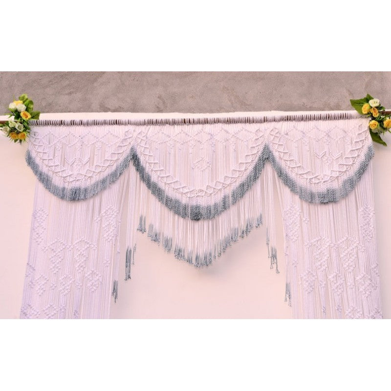 Beautiful Macrame Yarn-Art Large boho wall décor Tapestry Mountain art farmhouse living room bedroom entryway wall décor W 59 X L 37 Inches (Copy)