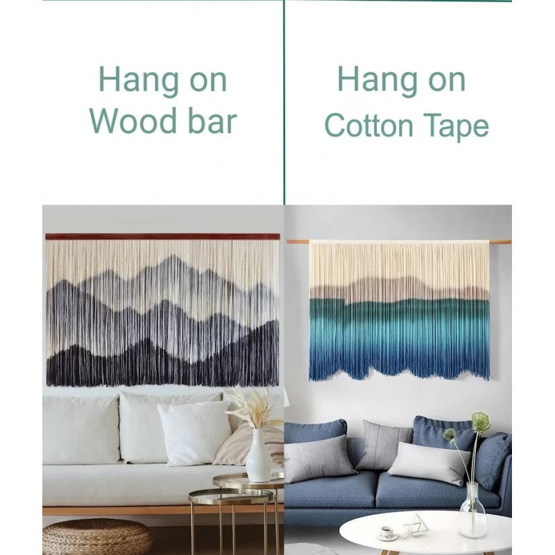 Beautiful Macrame Yarn wall hanging wall art Large boho wall décor Tapestry mountain art farmhouse living room bedroom entryway wall décor