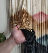 Wall Art Wedding, Backdrop - Hand Dip Dye Art Tapestry, Large Bohemian Home Wall Décor