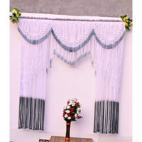 Beautiful Macrame Yarn-Art Large boho wall décor Tapestry Mountain art farmhouse living room bedroom entryway wall décor W 59 X L 37 Inches (Copy)