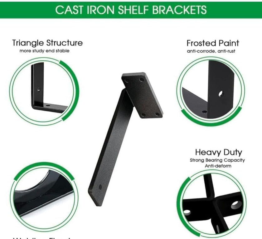 Live Edge Floating Wall Shelves, Teak Wood, Modern Rustic Decor (10" W X 6" D X 1.5" (Inches))