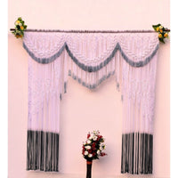 Beautiful Macrame Yarn-Art Large boho wall décor Tapestry Mountain art farmhouse living room bedroom entryway wall décor W 59 X L 37 Inches (Copy)