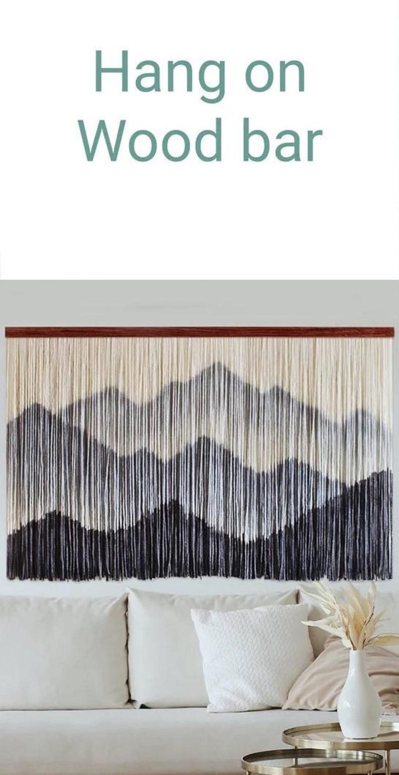 Macrame, Modern Art Wedding, Backdrop - Wall Art, Dip Dye Art Tapestry, Large Bohemian Home Wall Décor