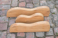 High-quality solid teak wood shelf for luxury bathroom interior decor
