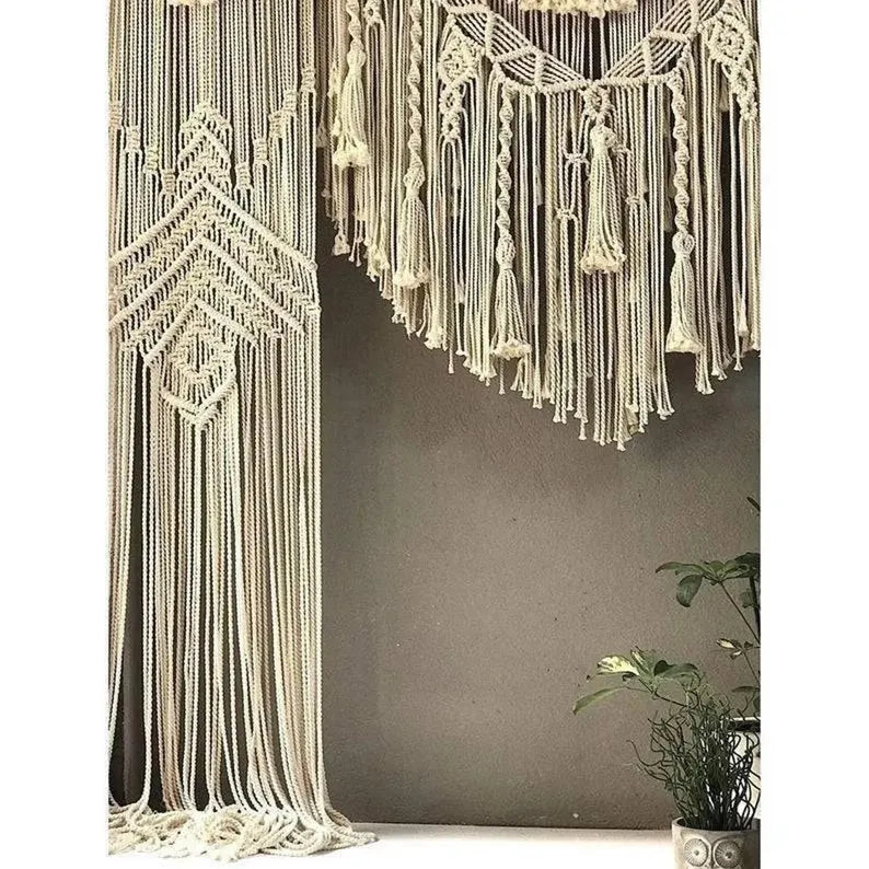 Macrame, Backdrop - Wall Art, Tapestry, Large Bohemian Home Wall Décor